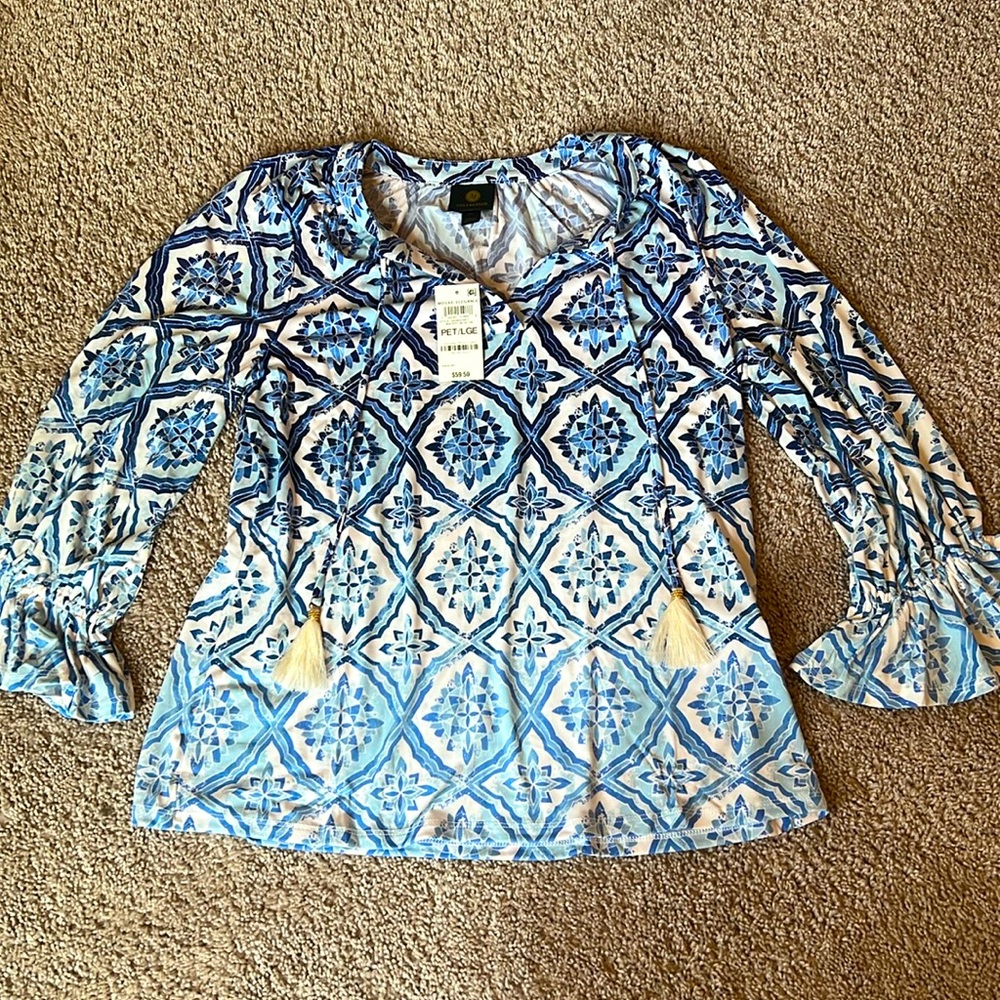 JM Collection - women’s blouse, size petite large